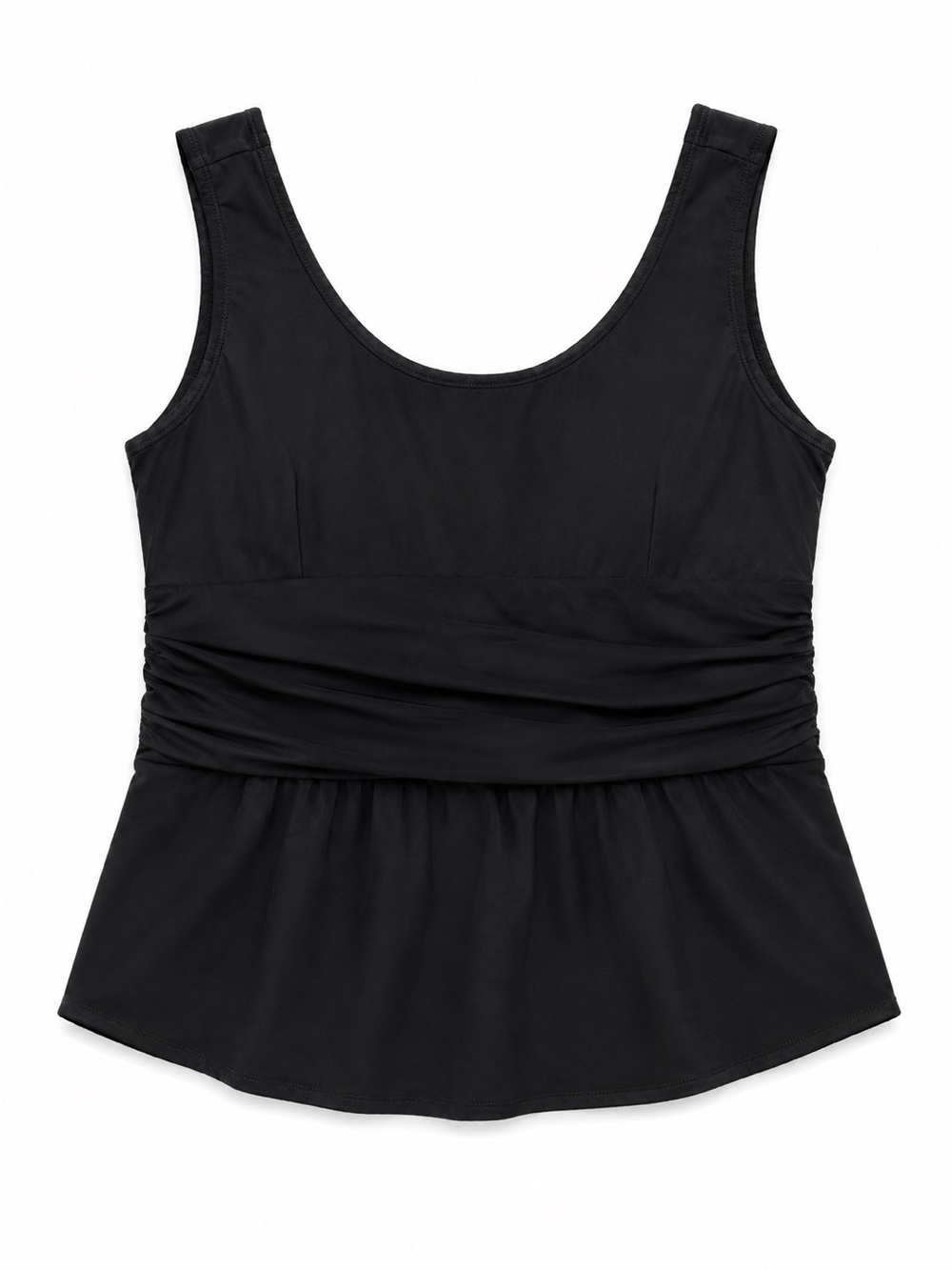 Maggie Walt Vintage Y2K Ruched Peplum Corset Top Black M - Picture 6 of 7